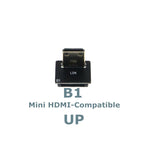 Ribbon FPV HDMI-Compatible Connector Flexible Flat Cable Raspberry Pi 4 Micro HDMI to HDMI/Mini HDMI Female 90 Degree FFC 20pin
