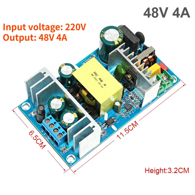 Hot Selling Products High Power 48V 6A Power Adapter AC 220V to DC 36V 48V Switching Power Supply Module Board