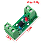 1 Channel Way Optocoupler Isolation Module PC817 EL817 3V-5V 12V 24V Photoelectric Isolator Rail Holder PLC Drive Motor Board