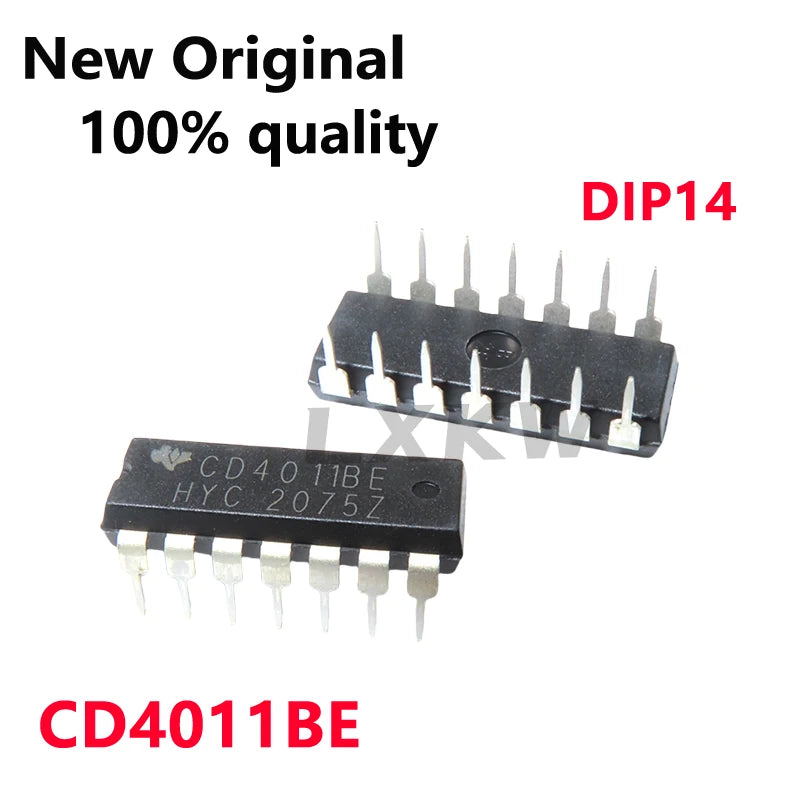 10/PCS New  CD4011 CD4011BE DIP14 Logic circuit chip In Stock