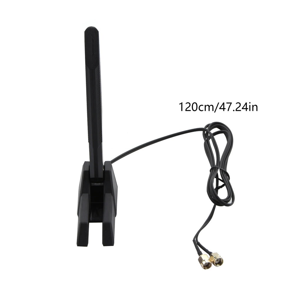 Tri-Band WiFi 6E Antenna 12dBi RP-SMA Magnetic Base for ASUS ROG GIGABYTE Gaming Motherboard 2.4/5.8/6GHz