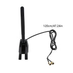 Tri-Band WiFi 6E Antenna 12dBi RP-SMA Magnetic Base for ASUS ROG GIGABYTE Gaming Motherboard 2.4/5.8/6GHz