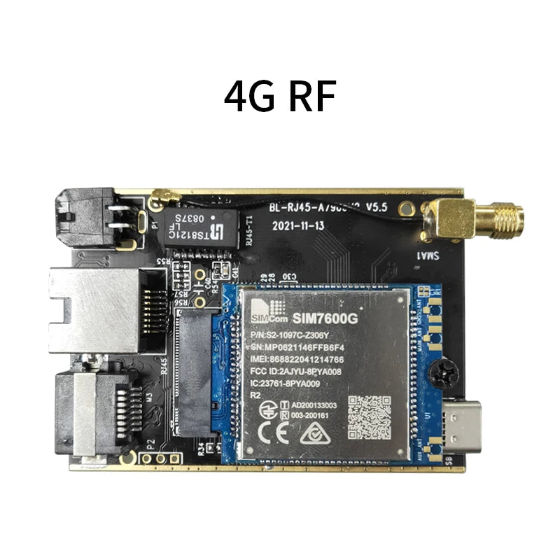4G LTE Modem SIMCOM SIM7600E module RS232 UART RJ45 remote TCP/IP to serial port Ethernet server communication terminal