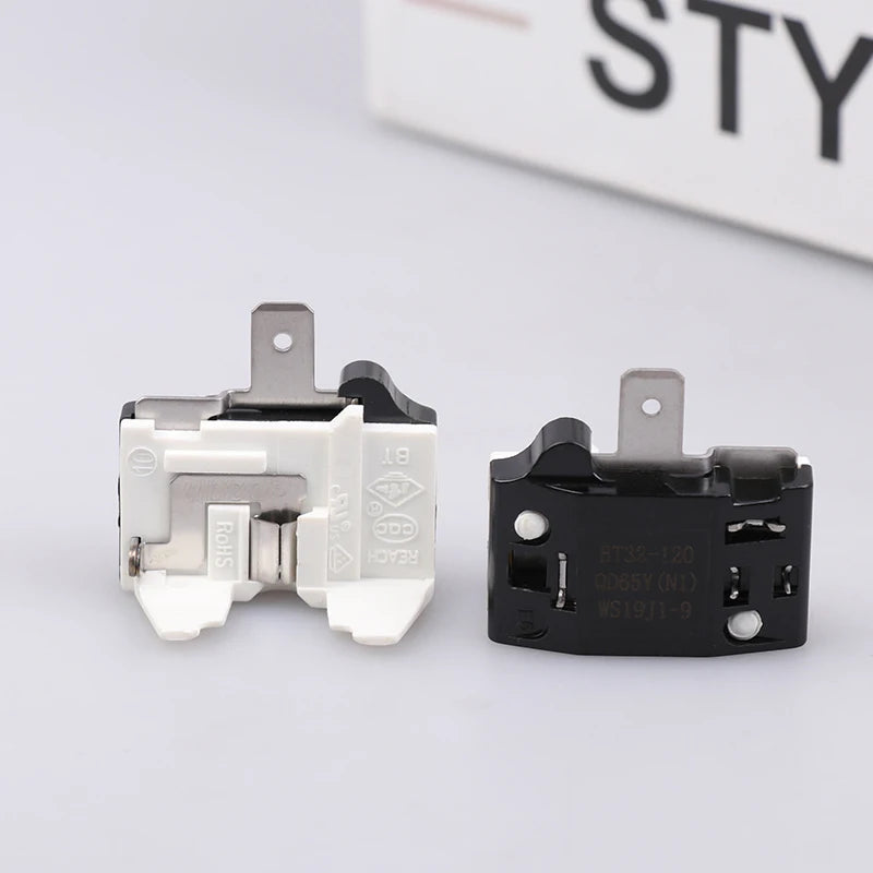 Refrigerator Compressor PTC Start Relay Refrigerator Starter Overload Protector 1/2 Pin 15 Ohm 1/6H Replacement Protector
