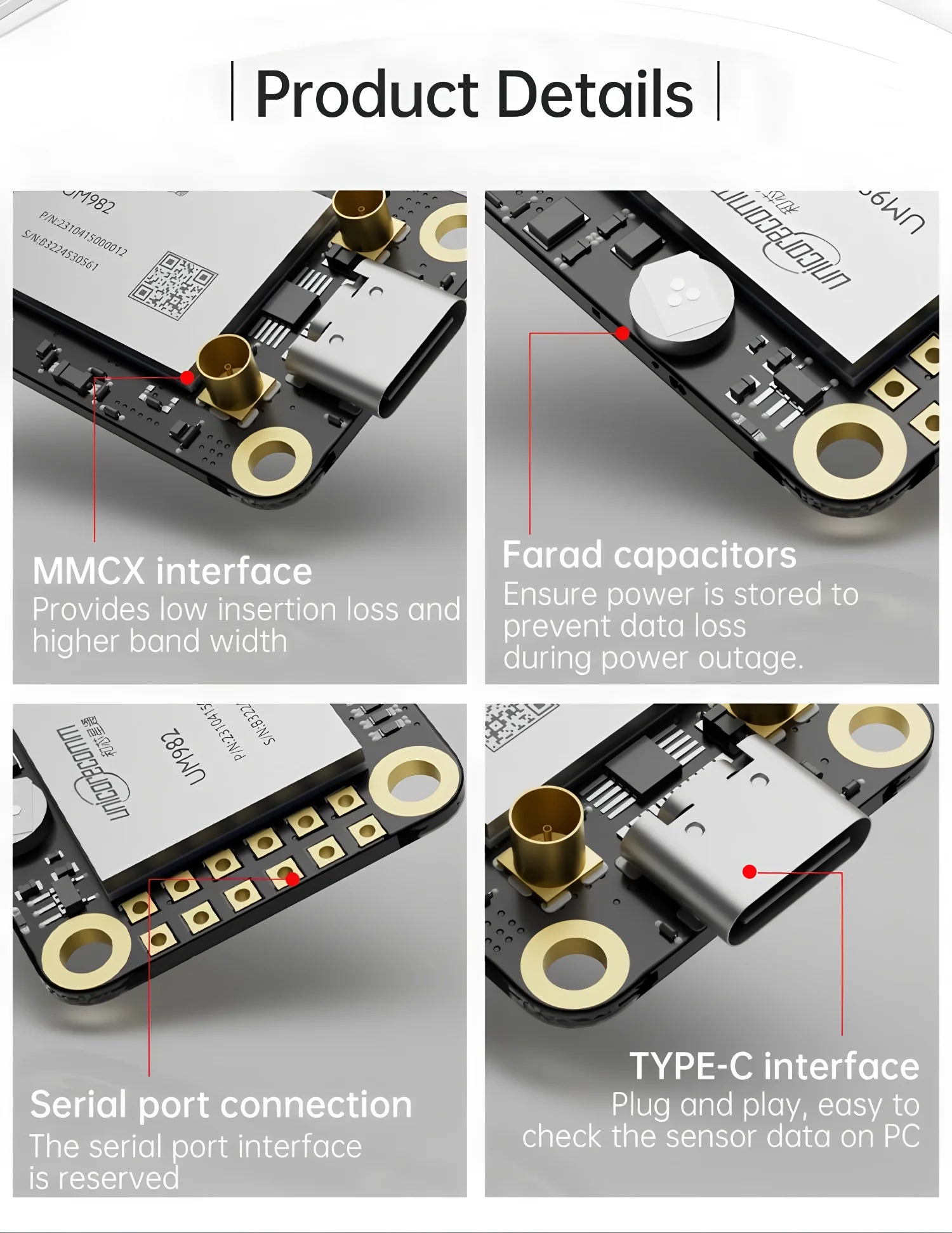 GPS-RTK Module UM980 UM982 GNSS High-precision RTK Positioning Module UM960 BDS/GNSS Full-constellation GNSS Board GPs Module