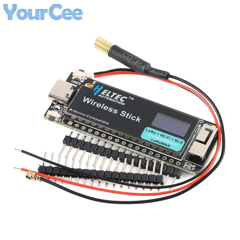 ESP32 Wireless Stick Development Board 433-510M 863-928MHz SX1262 LoRa WIFI BLE Module LoRAWAN CP2102 0.49 Inch OLED For Arduino