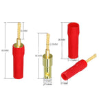 Musical Sound 2/4/12/24 PCS Banana Plug Connectors Gold Plated HIFI Audio 4mm Dual Screws Speaker Cable Banana Plug Connectors