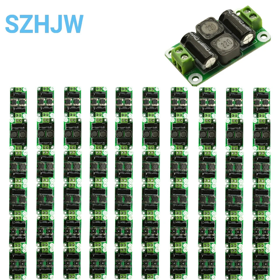 1-10PCS 0-50V 4A DC Power Filter Board EMI Suppression for Class D Amp Car Audio Industrial Use