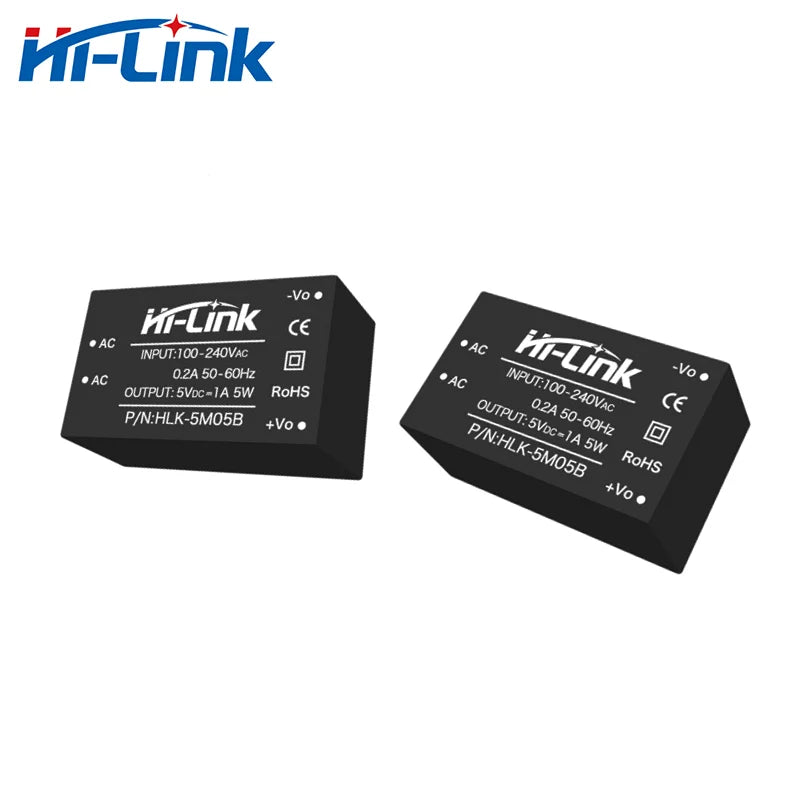 Hi-Link 10pcs/lot HLK-5M05B 5V 1A AC DC Switching Power Supply Module Voltage Step Down Integrated Circuit Compatible with 5M05