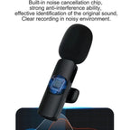 Mini Portable Wireless Lavalier Microphone for Live Broadcast Gaming Audio Video Recording Phone
