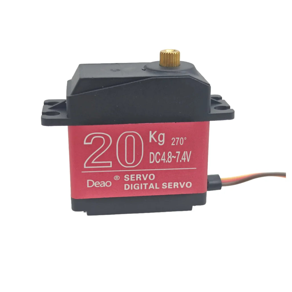 Waterproof 20KG 25KG 30KG 35KG Servo 180 Degree 270 Degree Large Torque Digital Servo Metal Gears 25T Servo Arm For RC Car Truck