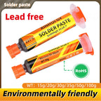 227℃ High Temperature Lead-Free Solder Paste Syringe Type For SMT IC BGA QFN Chip Repair Rework Soldering