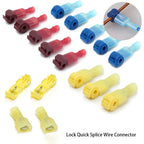 10/20/60/100Pcs T-Tap Connectors Quick Electrical Cable Connector Snap Splice Lock Wire Terminal Waterproof Crimp Wire Terminals