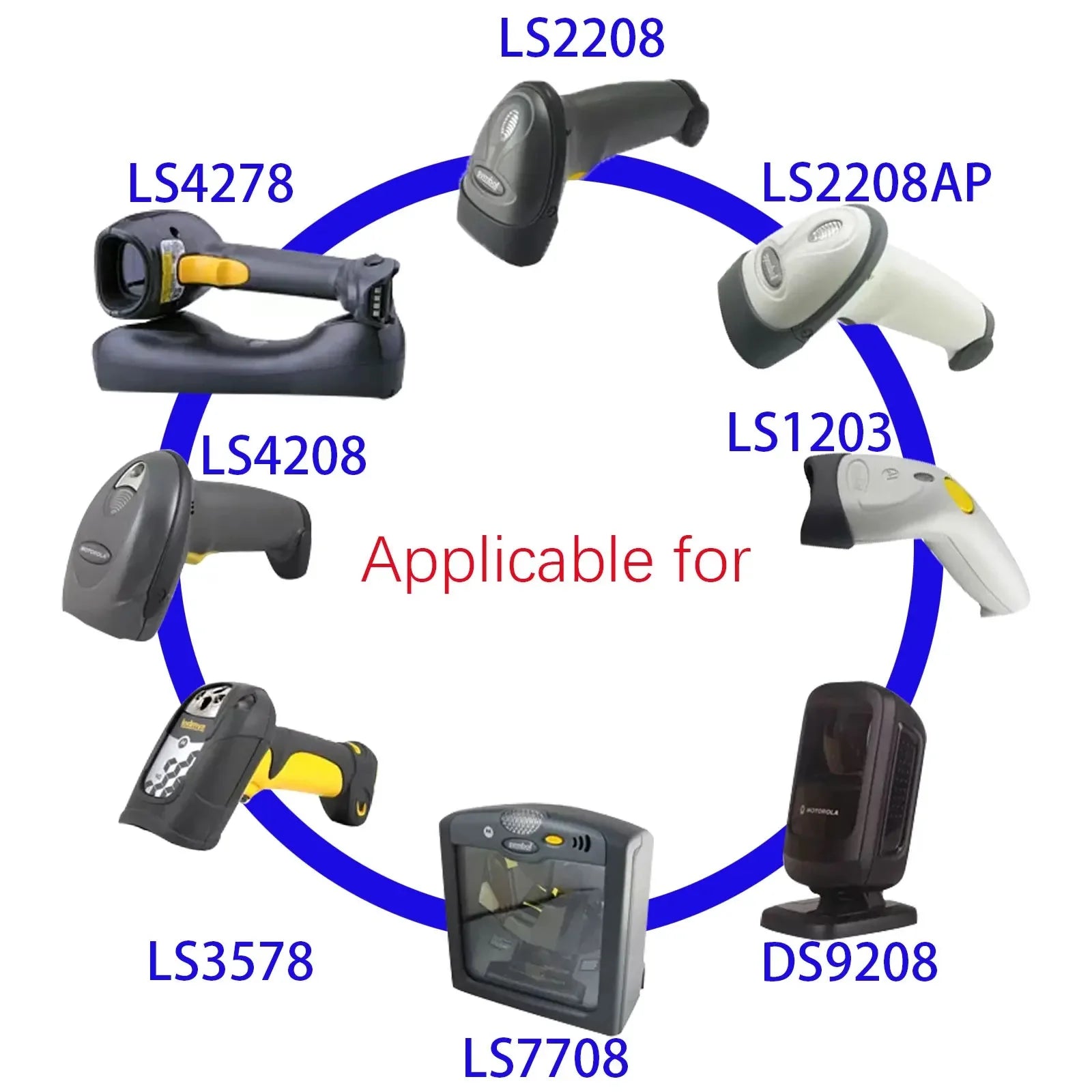 1PC 3/5M USB Coiled Cable For BarCode Scanner LS2208AP LS1203 LS4208 LS4278 DS6707 DS6708 LI4278 USB to RJ48 RJ50 CBA-U12-C09ZAR