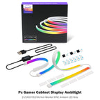 Skydimo RGB Gaming Lights Strip Music Game Sync Color 24" 27" 49" Computer Screen Amosphere Ambient Smart LED Neon Strip Light