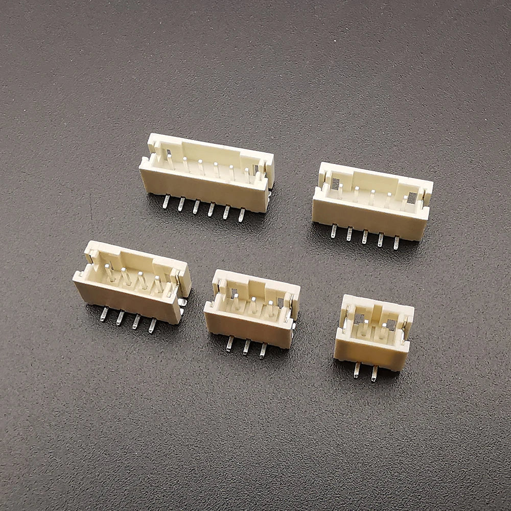 50Pcs JST PH2.0mm XH2.54mm 2/3/4/5/6Pin Horizontal Paste Vertical Patch Pin Holder SMT Connector 2.0MM 2.54MM Pitch Male SMD
