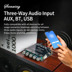 YS-TB21H TPA3116 Bluetooth 5.1 Audio Amplifier Board 2.1 Channel 50Wx2+100W Subwoofer APP Control HiFi Stereo Power Amp