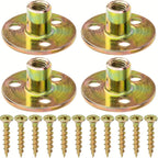 Iron Plate Nut Three-hole Flange Nuts M6 M8 M10 Coupling Thread Furniture Fastener Lock Sofa Furniture Accessory Fastener T Nuts