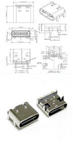 Micro USB-3.1 SMD 16P Type-c Female Connector Socket Hd Transmission Interface For Smartphones End Plug Charging Plug