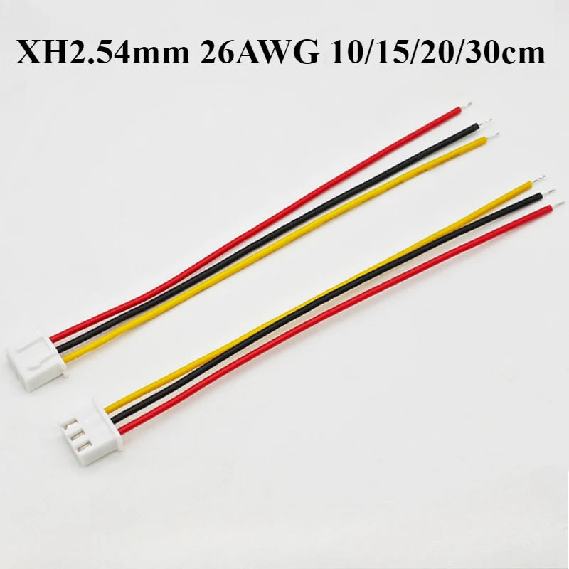 JST XH2.54 Electronic Wire Single Head Tin Plated Connecting Wire 10cm/15cm/20cm/30CM XH 2.54mm Pitch Cable 2/3/4/5/6/7/8/9/10P