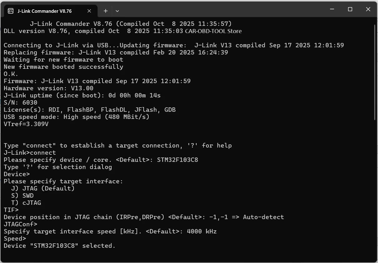 For J-Link V13 JLink V13 ARM Emulator Debug Tool USB JTAG Debugger JTAG SWD STM32 STM32F103C8 STM MCU Firmware Update Online