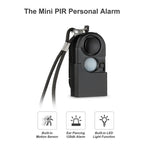 Portable Mini Motion Detector Alarm 120DB Siren SOS Flashligh LED Light Security Alarm For Travel Home Kids Safe Personal Alarms