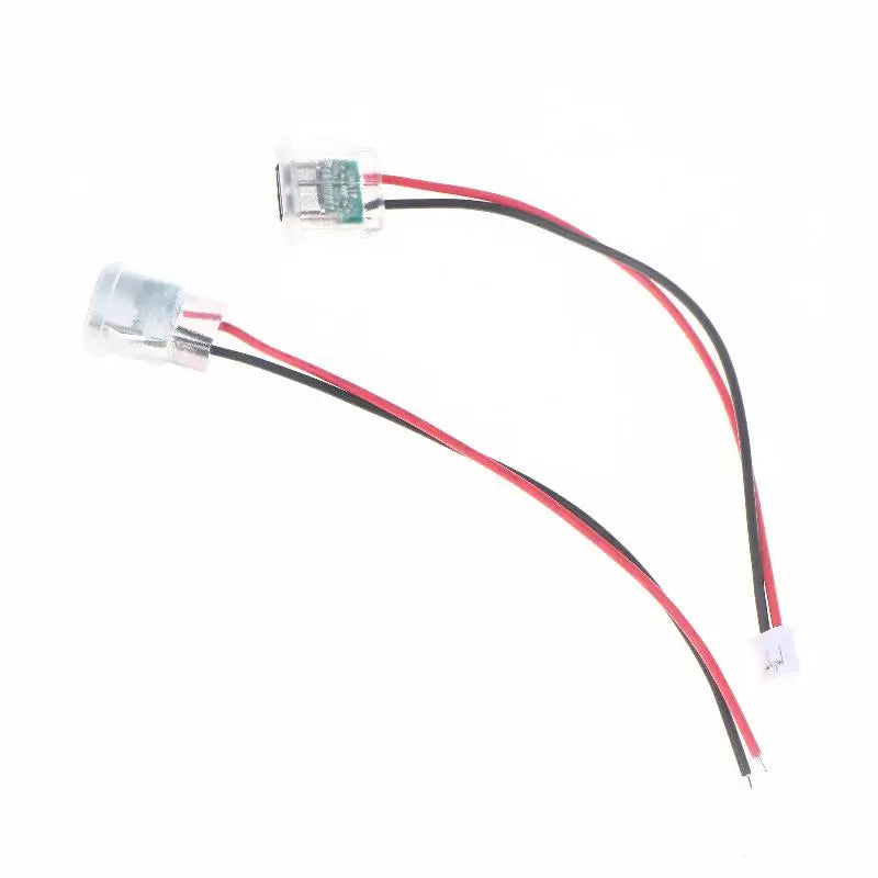 5/10Pcs Transparent 2Pin Waterproof USB-C Female Charging Socket With LED Light Type-C Power Input Connector