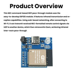 ESP8266/ESP32 IR Transmitter&Receiver – NEC Protocol WiFi Transparent Transmission ESP Development Module for Smart Home Control