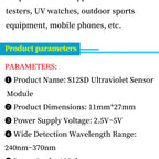 CJMCU-GUVA-S12SD UV Sensor Module High Sensitivity Sunlight Intensity Detector Board Weather Station Smart Home Use
