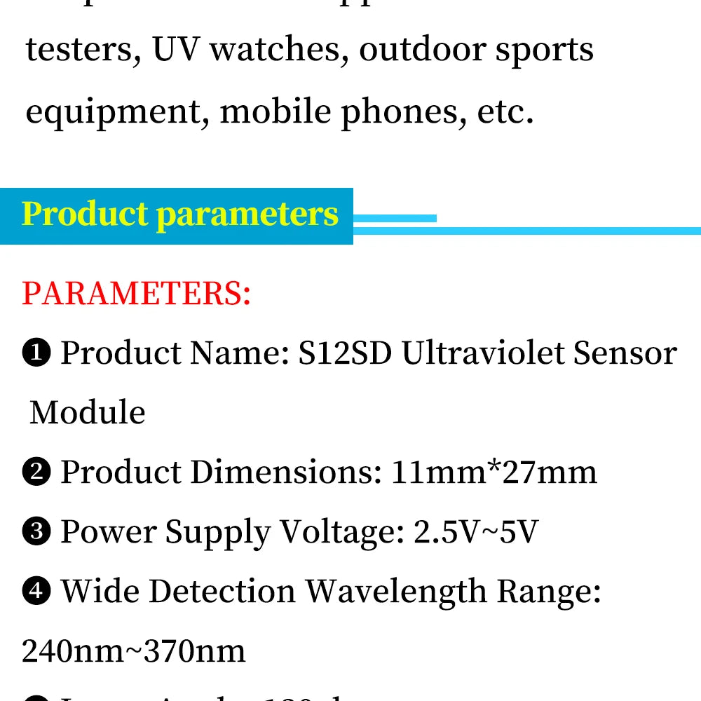 CJMCU-GUVA-S12SD UV Sensor Module High Sensitivity Sunlight Intensity Detector Board Weather Station Smart Home Use