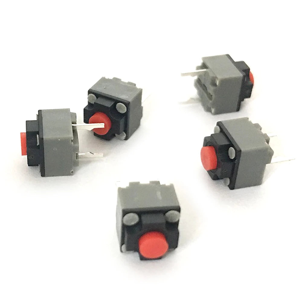 10PCS Micro Mute Button Mouse Switch Silent Mouse Switch 6x6x7.3mm