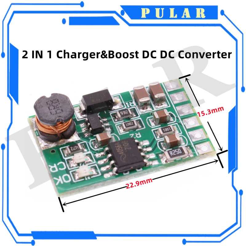 3.7V 4.2V Charger PLR 5V 6V 9V 12V Discharger Board DC DC Converter Boost Module for diy UPS mobile power 18650 lithium battery