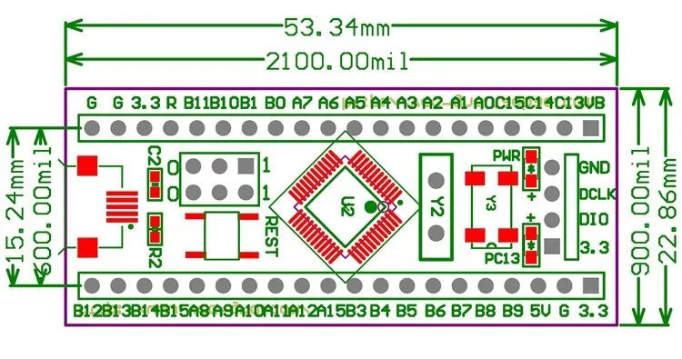 STM32F103C8T6 ARM STM32 Minimum System Development Board Module For Arduino DIY Kit ST-Link V2 Mini STM8 Simulator Download