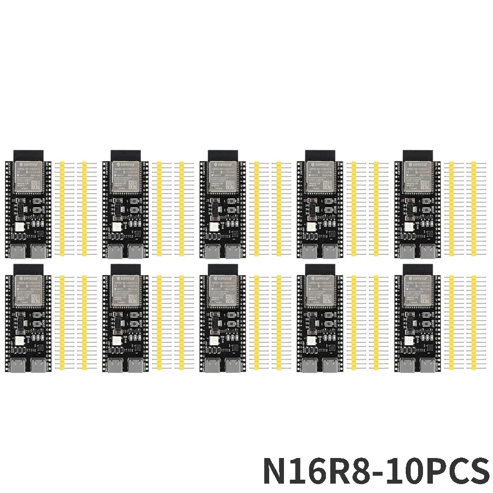 3-10PCS ESP32-S3 Development Board 44Pin Type-C WiFi BLE N16R8 16MB Flash 8MB PSRAM N8R2 8MB Flash 2MB PSRAM
