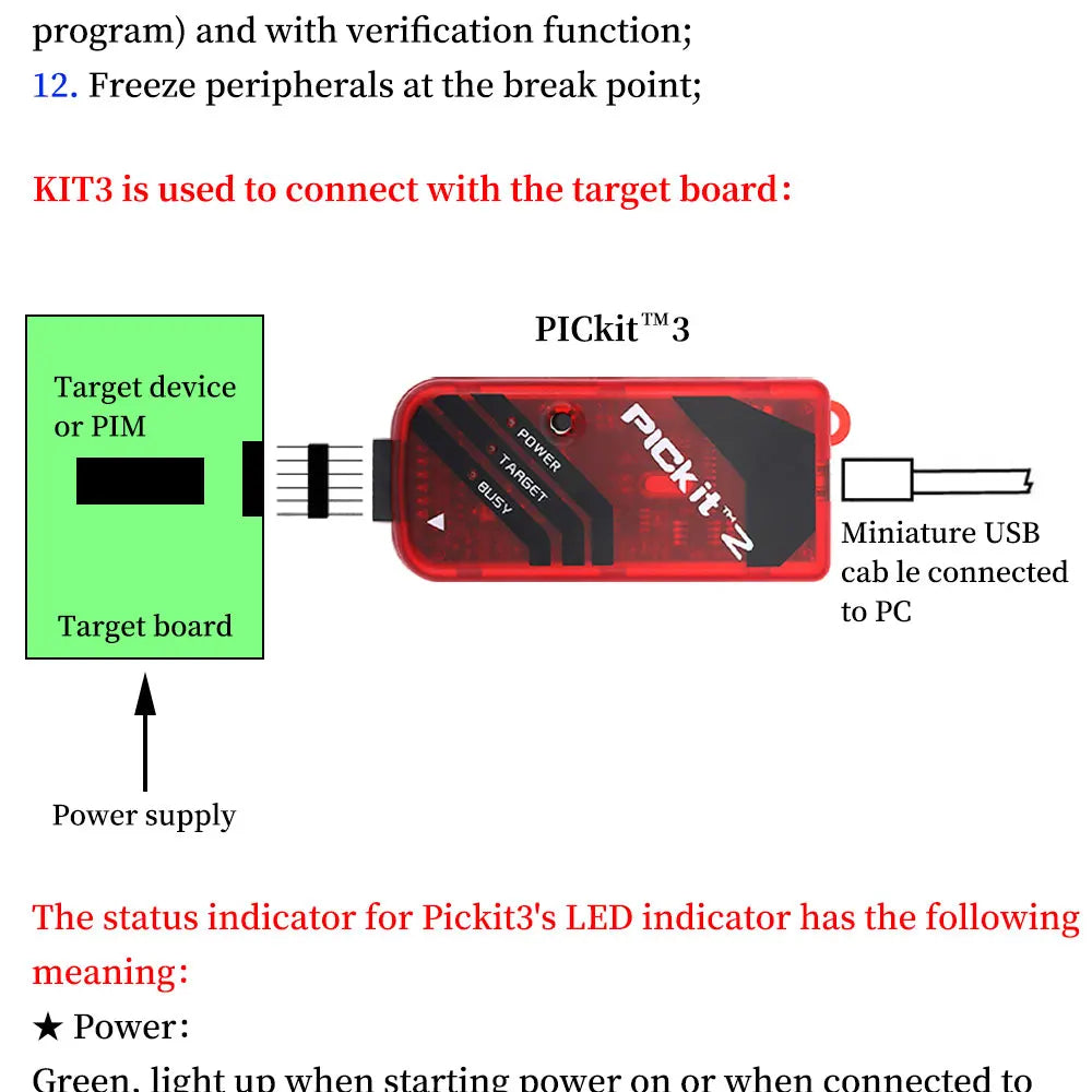 1/5/10Pcs PIC KIT Programmer PIC KIT2/3/3.5 Read/Write Downloader for PIC MCU