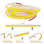 DC 5V/12V/24V COB LED Strip 3MM 5MM 8MM 320Leds/M High Density Flexible COB LED Tape Light For Cabinet Home Linear Lighting