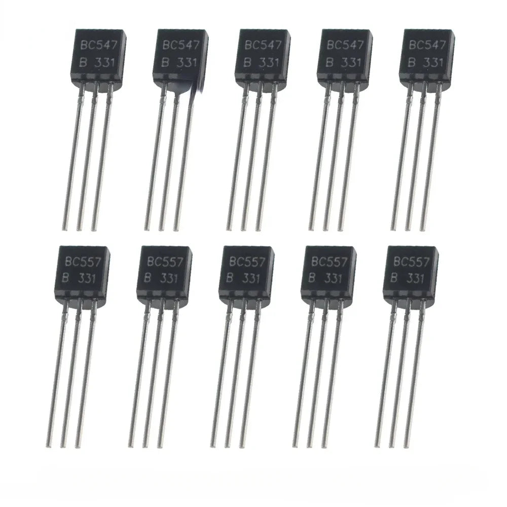 50PCS Transistors BC547 BC557 each 25pcs Transistor Kit bc557 bc547 Transistor NPN PNP DIY Electronic Kit