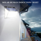 1/2/4Pcs 468LED Solar Wall Lights Outdoor PIR Motion Sensor Solar Sunlight Street Light 3 Modes for Yard Garden Patio Decoration