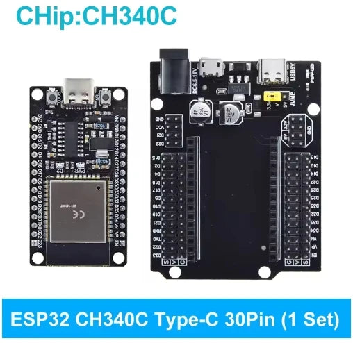ESP-WROOM-32 Microcontroller Development Board ESP32 Expansion Breakout Board GPIO 1 into 2 for 38PIN Narrow Version