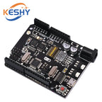UNO+WiFi R3 ATmega328P+ESP8266 CH340 (32Mb memory) 6V-9V USB-TTL CH340G For Arduino NodeMCU WeMos One Development board