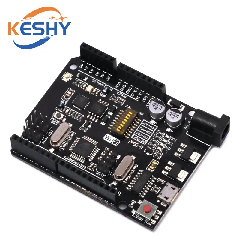 UNO+WiFi R3 ATmega328P+ESP8266 CH340 (32Mb memory) 6V-9V USB-TTL CH340G For Arduino NodeMCU WeMos One Development board