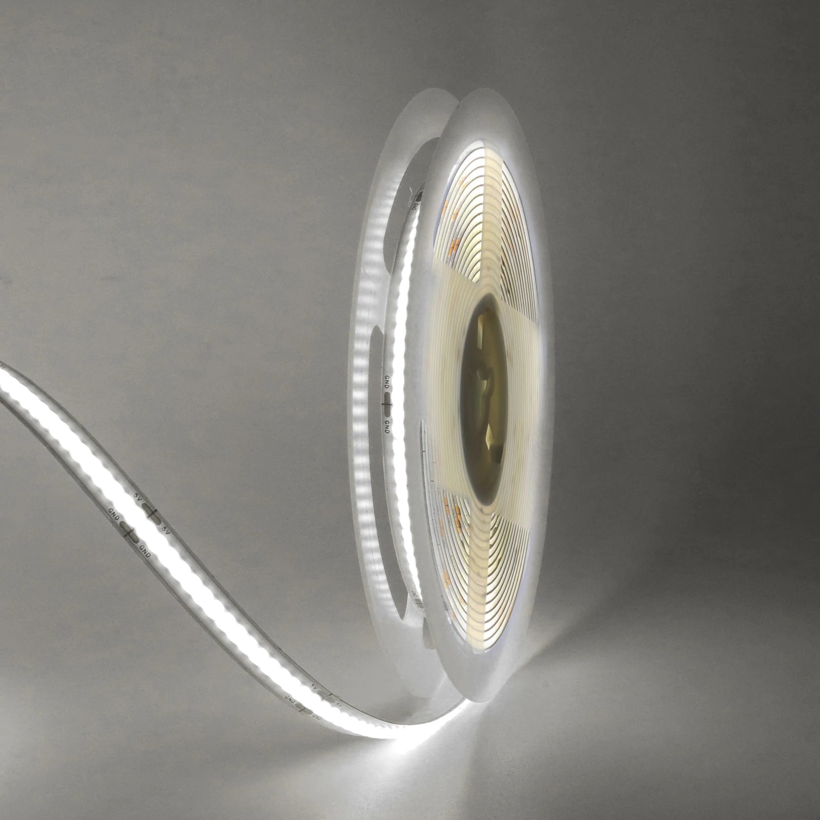 3AA Battery Box 5V COB Led Strip 8MM 320LEDs/M Warm Natural Cool White Flexible COB Strip Light for Bedroom Cabinet TV Backlight