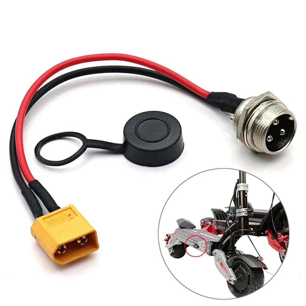 Universal GX16 3 Pins Charging Port Socket Electric Scooter Socket Plug For ZERO 8 9 10 8X 10X 11X VSETT 8 8+ 9 9+ 10+ Speedual
