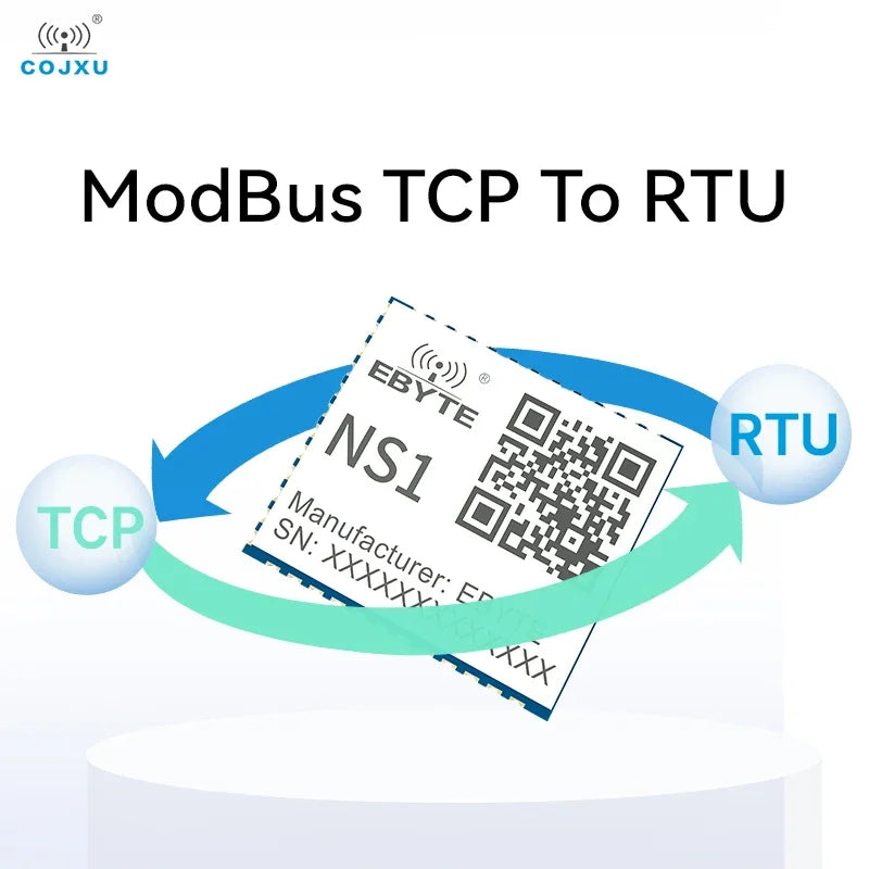 Serial to Ethernet Module COJXU NS1 TTL Level to RJ45 Ethernet Low Power Consumption Modbus Gateway Modbus TCP to RTU MQTT