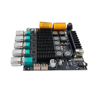 DC12‑24V ZK‑TB22 Audio Amplifier Module 75W+75W+145W+145W 2.2 Channel Bluetooth AUX USB PC Input Treble Bass Adjust