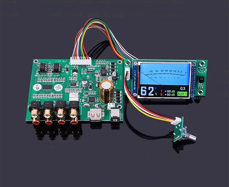 Preamplifier Board Display Hifi High End Bluetooth 5.3 USB Player PCM5102 Independent Decoding With Remote Control Preamp Module