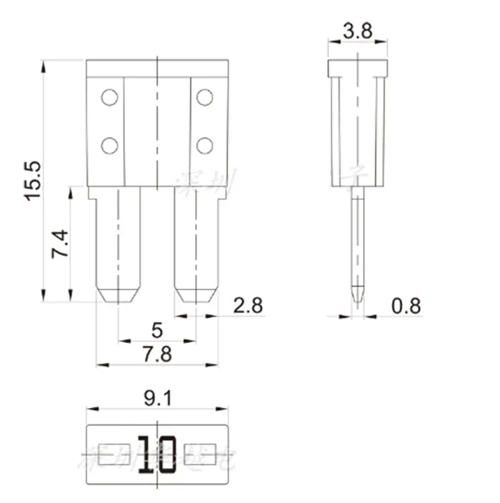35/70/105pcs Mini M2 Auto Long Foot Fuse Combo Kit 5A 7.5A 10A 15A 20A 25A 30A Micro2 Car Fuse Combination with Puller Tool