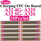 10pcs Original Charging Port FPC Connector For Samsung A04 A05 A14 A15 A24 A25 A34 A35 A52 A53 A54 A55 Mainboard Flex Clip