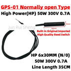 Plastic Reed Contact Switch GPS-01 6*30MM 3Line Normally Open Normally Closed NO/NC Conversion Magnetic Control Induction Sensor