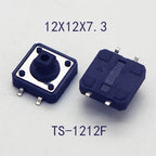 10Sets 12x12mm Momentary Tact Switch Add Plastic Caps Height 9.2mm Push Button Switch 4PIN SMT DIP PCB Mounting Button